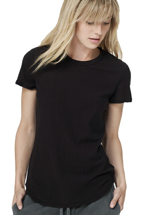 【James perse】ジェームスパース ワンピース ブラック Uネック 半袖 JAMES PERSE ジェームスパース Uネック Tシャツ 半袖 : MSS