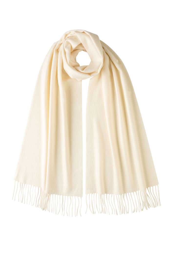 【正規取扱店】Johnstons of Elgin 中判カシミアストール WA000057 SA0000 WHITE (ジョンストンズ オブ エルガン)|THE PARK