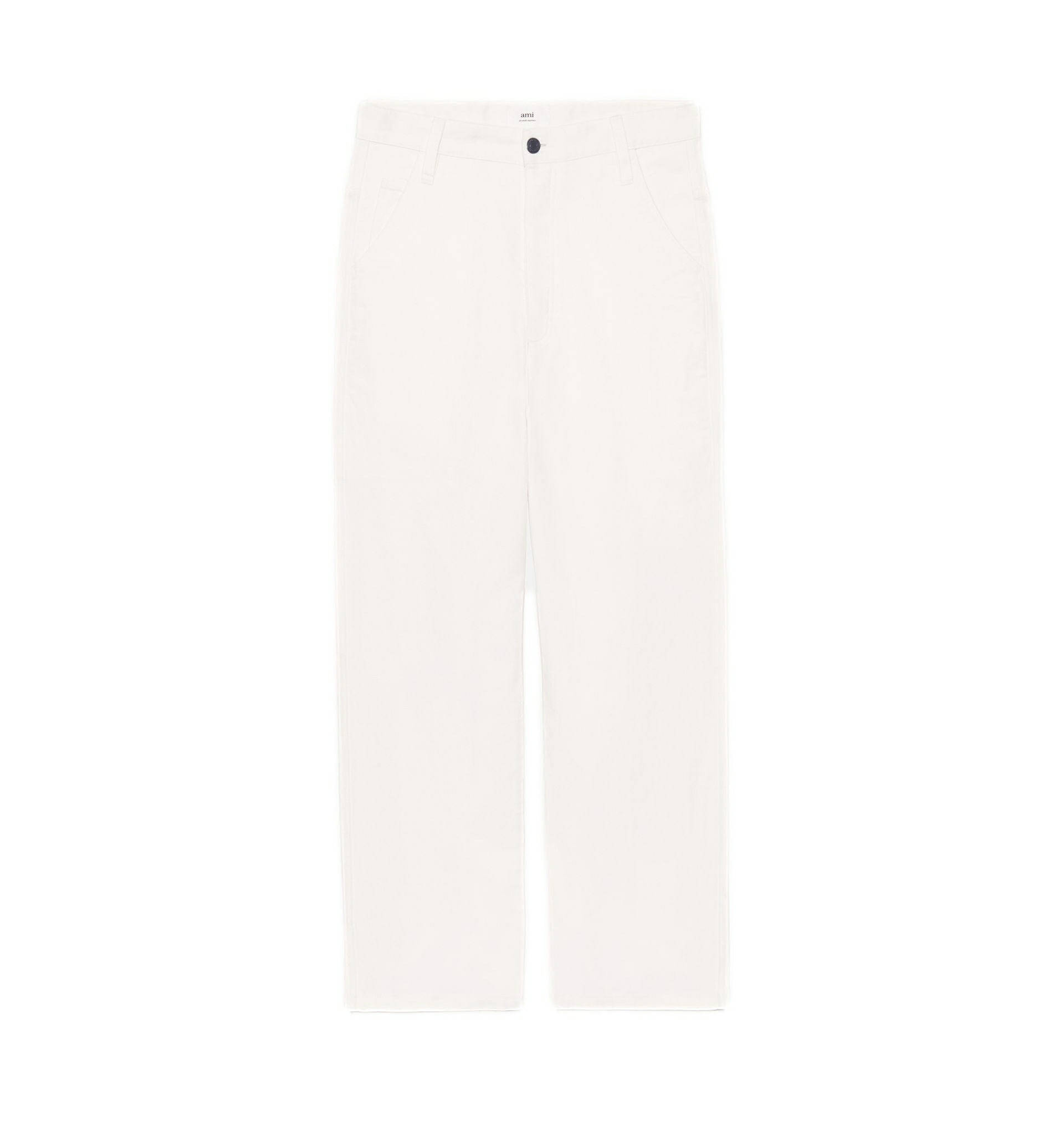 【置き目取りまわし店】AMI Alexandre Mattiussi ALEX相応う ズボン下 WHITE (意中の女 アレクサンドル マテュッシ)