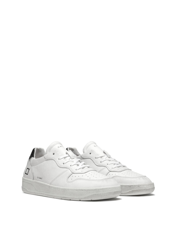 【正規取扱店】D.A.T.E. メンズスニーカー COURT WHITE-BLACK(デイト)