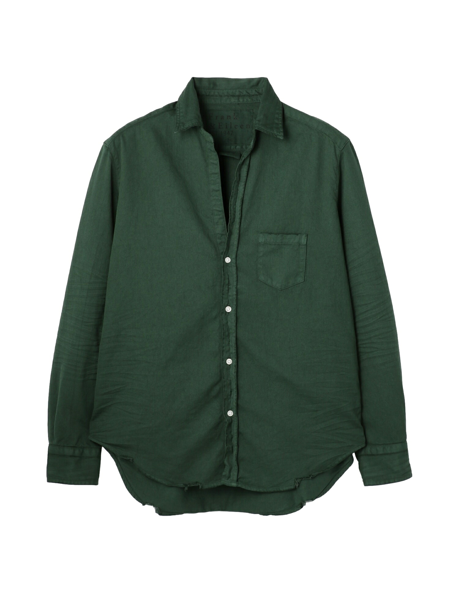 【正規取扱店】Frank&Eileen EILEEN ITALIAN COLOR DENIM GREEN レディースシャツ(フランクアンドアイリーン)|THE PARK