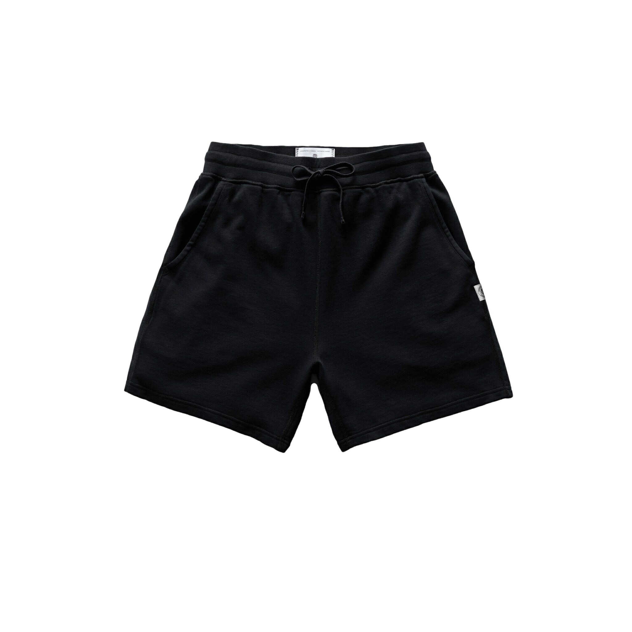 【正規取扱店】REIGNING CHAMP 6インチ丈スエットショーツ RC-5300 LIGHTWEIGHT BLACK(レイニングチャンプ)
