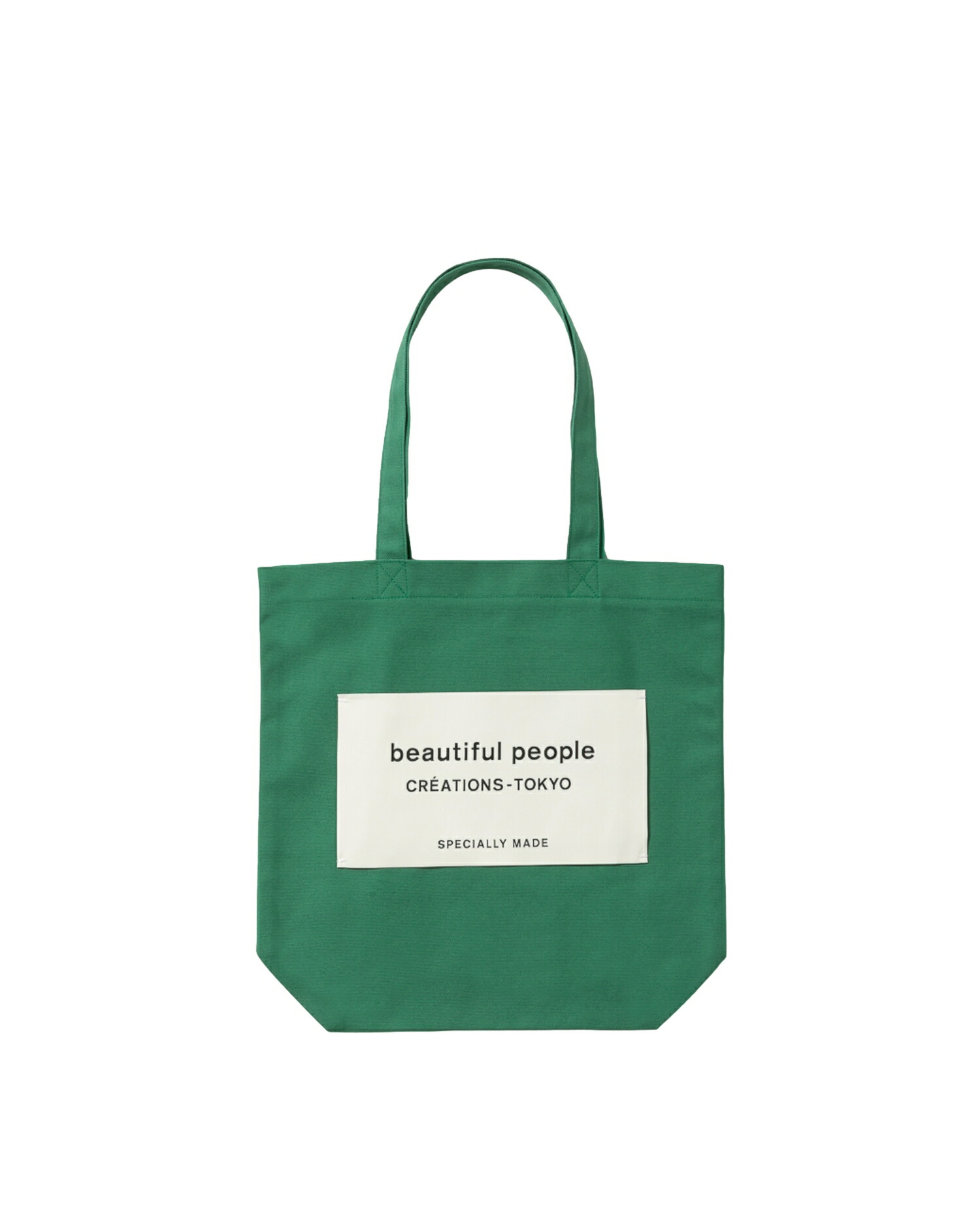 【楽天市場】【正規取扱店】beautiful people SDGs name tag tote bag green ビューティフルピープル