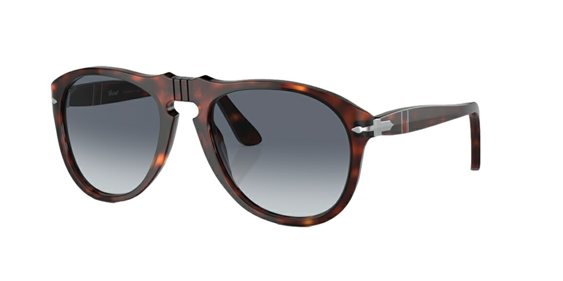 【定め事取りまわし店】Persol PO0649 24 86 ティアドロップサングラス HAVANA BLUE (ペルソール)