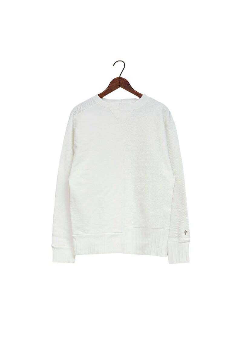 【正規取扱店】NIGEL CABOURN アーミークルージャージーミックス / ARMY CREW JERSEY MIX アイボリー(ナイジェルケーボン)