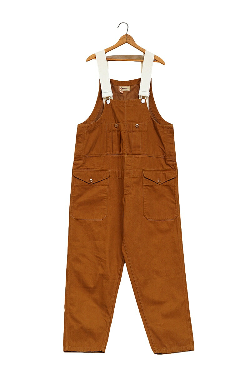 【定め事取りまわし店】NIGEL CABOURN ナイジェルケーボン PT05 RAILWAY DUNGAREE レイルウェイダンガリー BROWN
