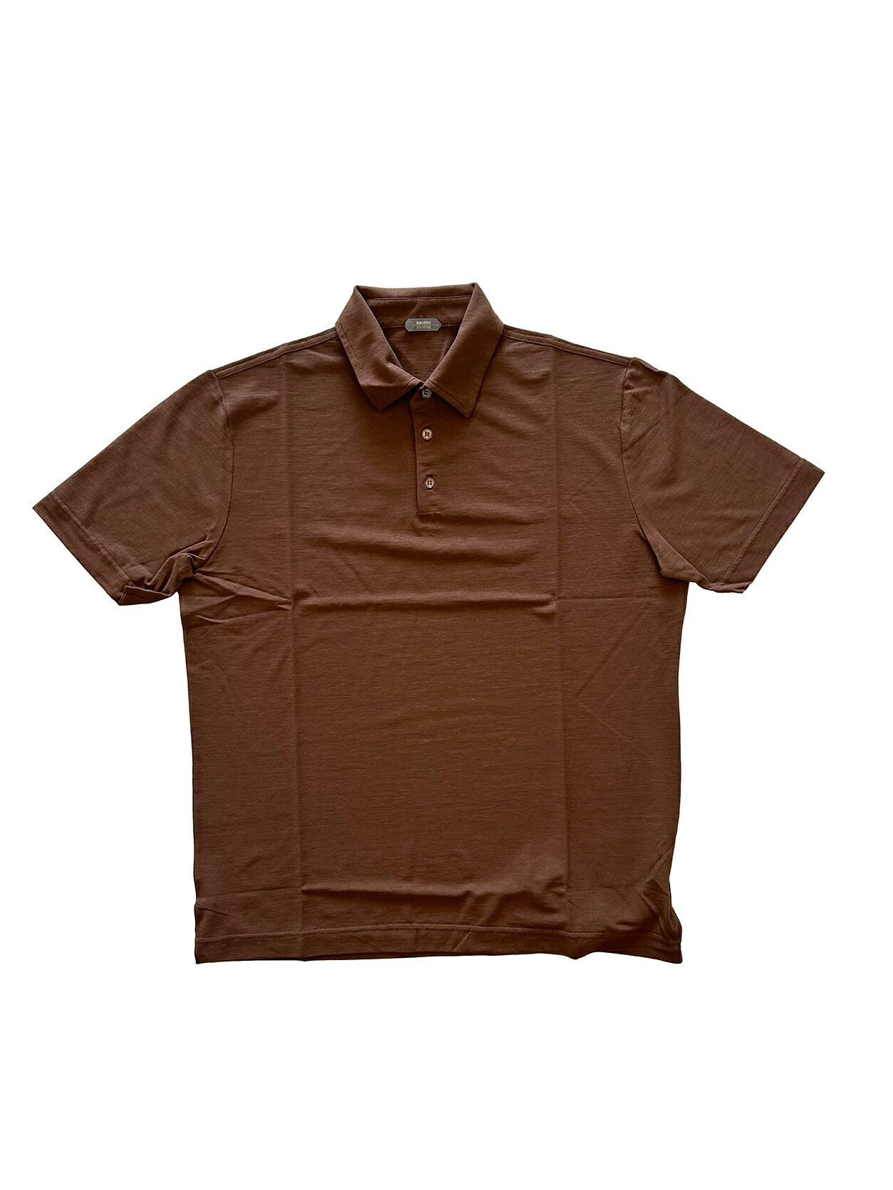 【正規取扱店】ZANONE Polo Shirt ice cotton アイスコットンポロシャツ 811818 Z4579 BROWN (ザノーネ)