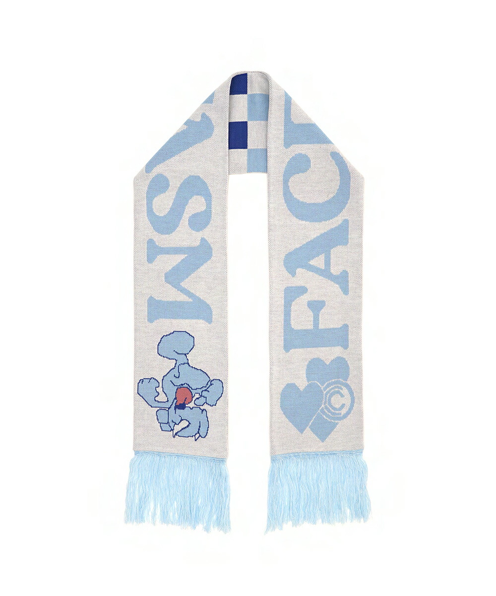 FACETASM ファセッタズム ロゴ プリント ロング ダウン マフラー　新品 FACETASM ファセッタズム ダウンマフラー ユニセックス - メルカリ