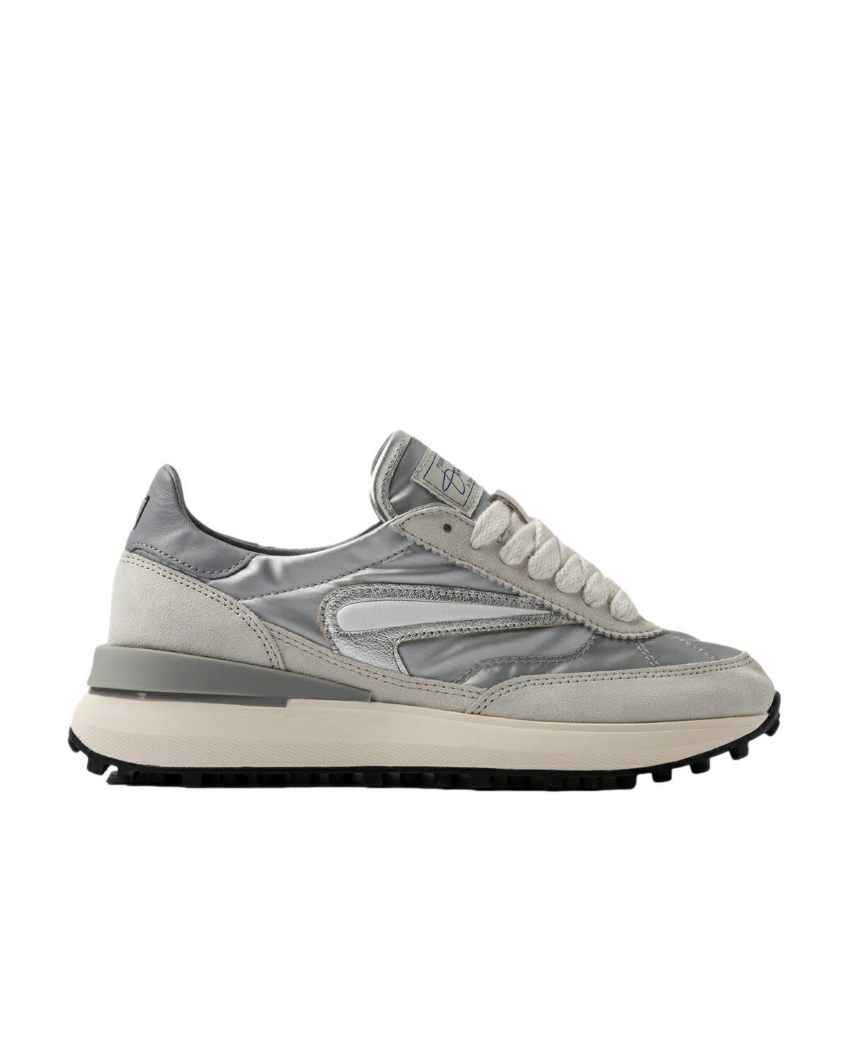 【正規取扱店】D.A.T.E. レディーススニーカー ATHLETA NYLON SILVER-SILVER AT-NY-SL(デイト)