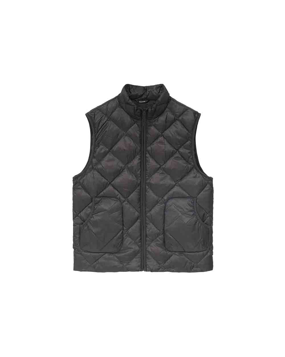 【正規取扱店】HIKING PATROL BASE LT DOWN VEST CHARCOAL BLACK(ハイキングパトロール)