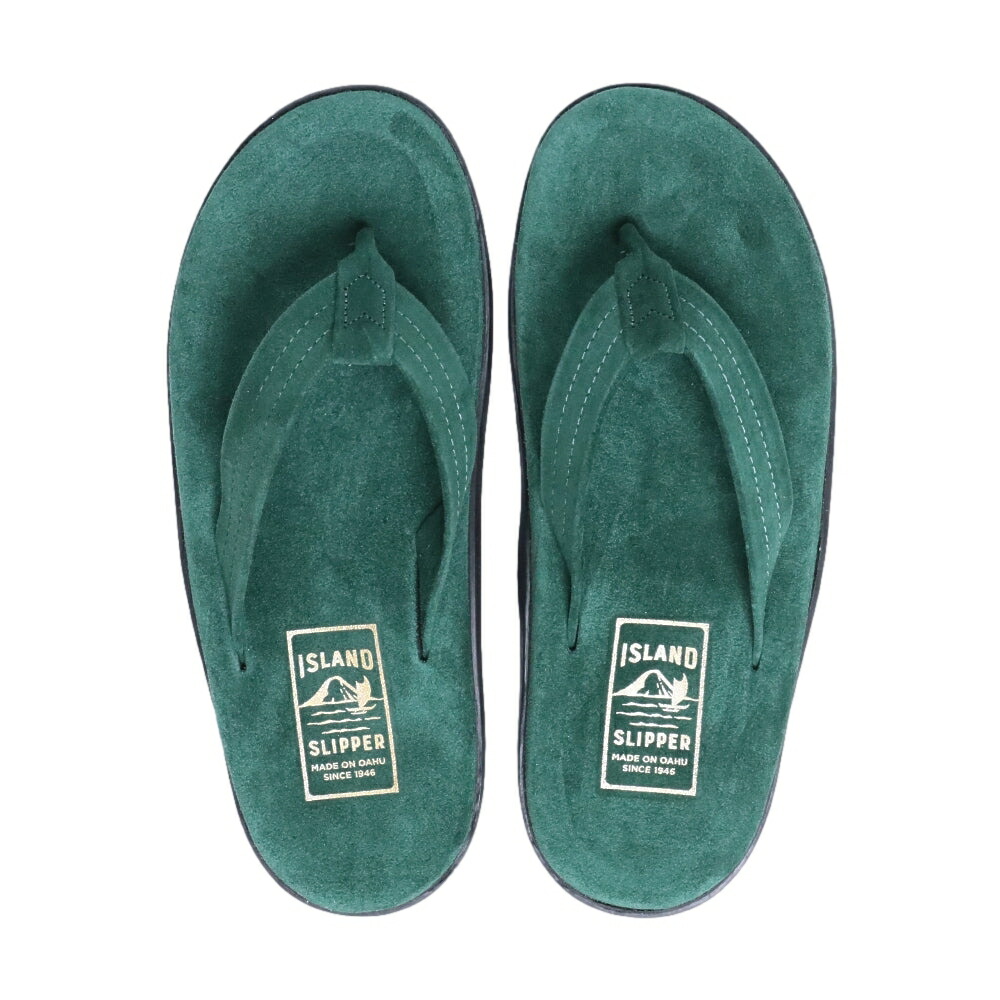 【定まり取りまわし店】ISLAND SLIPPER PB203 FOREST SUEDE なめし革サンダル 火箸 アイランドスリッパー クラッシック メンズ レディース