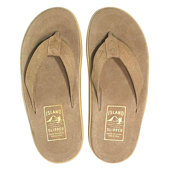 【正規取扱店】ISLAND SLIPPER PT203 TAUPE SUEDE レザーサンダル トング アイランドスリッパー クラッシック メンズ レディース