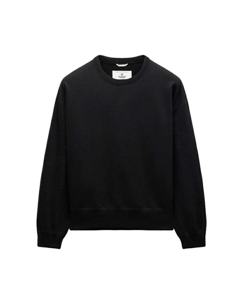 【定め事取りまわし店】REIGNING CHAMP RELAXED CREWNECK クルーネックスエット RC-3995 MIDWEIGHT TERRY BLACK(レイニングチャンプ)