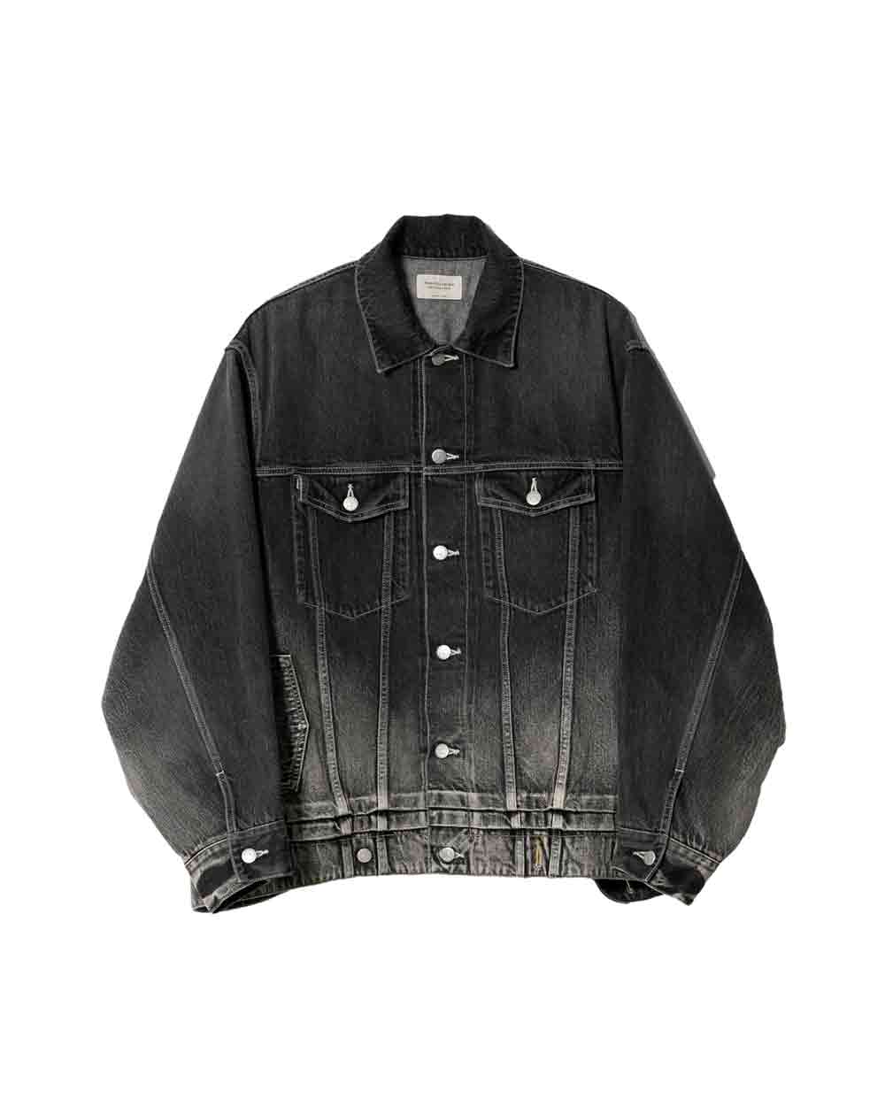 【正規取扱店】beautiful people double-end selvedge blouson gradation black ビューティフルピープル