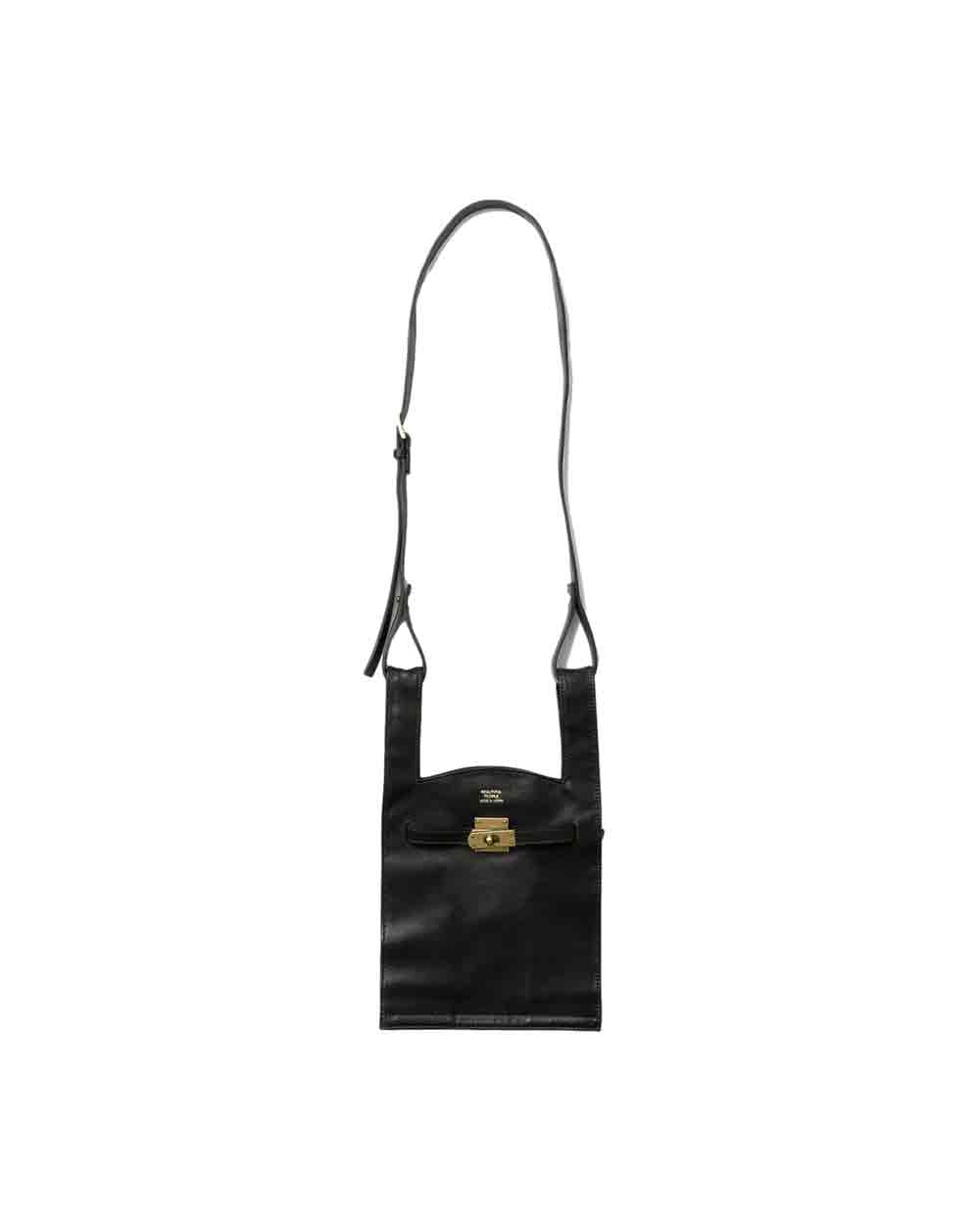 【置き目取りまわし店】beautiful people oiled leather market shoulder bag BLACK(ビューティフルピープル)