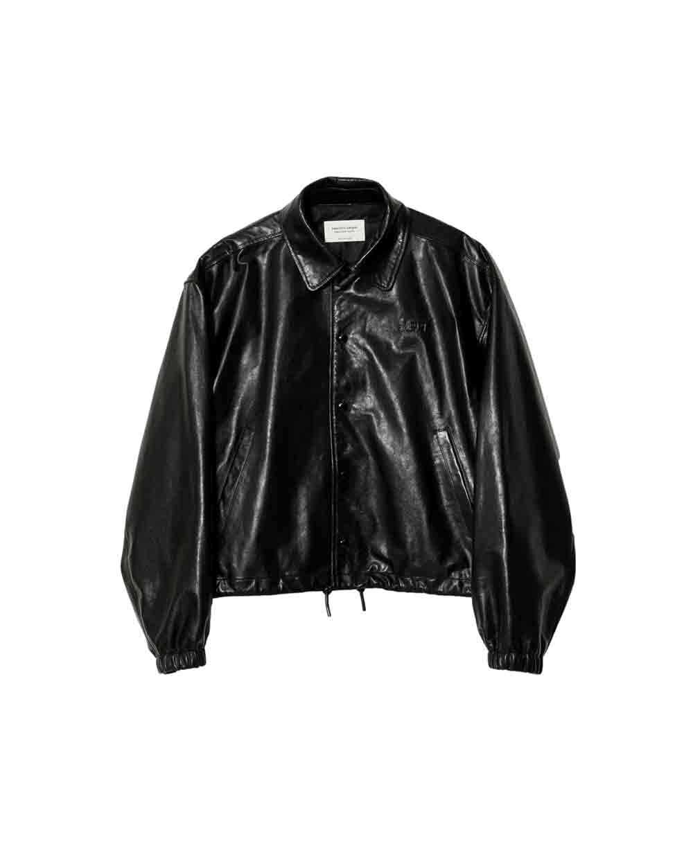 【正規取扱店】beautiful people lamb leather coach jacket black (ビューティフルピープル)