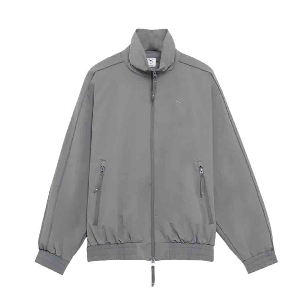 【正規取扱店】PUMA ユニセックス スタンド カラー ジャケット Flat Medium Gray (プーマ)|THE PARK