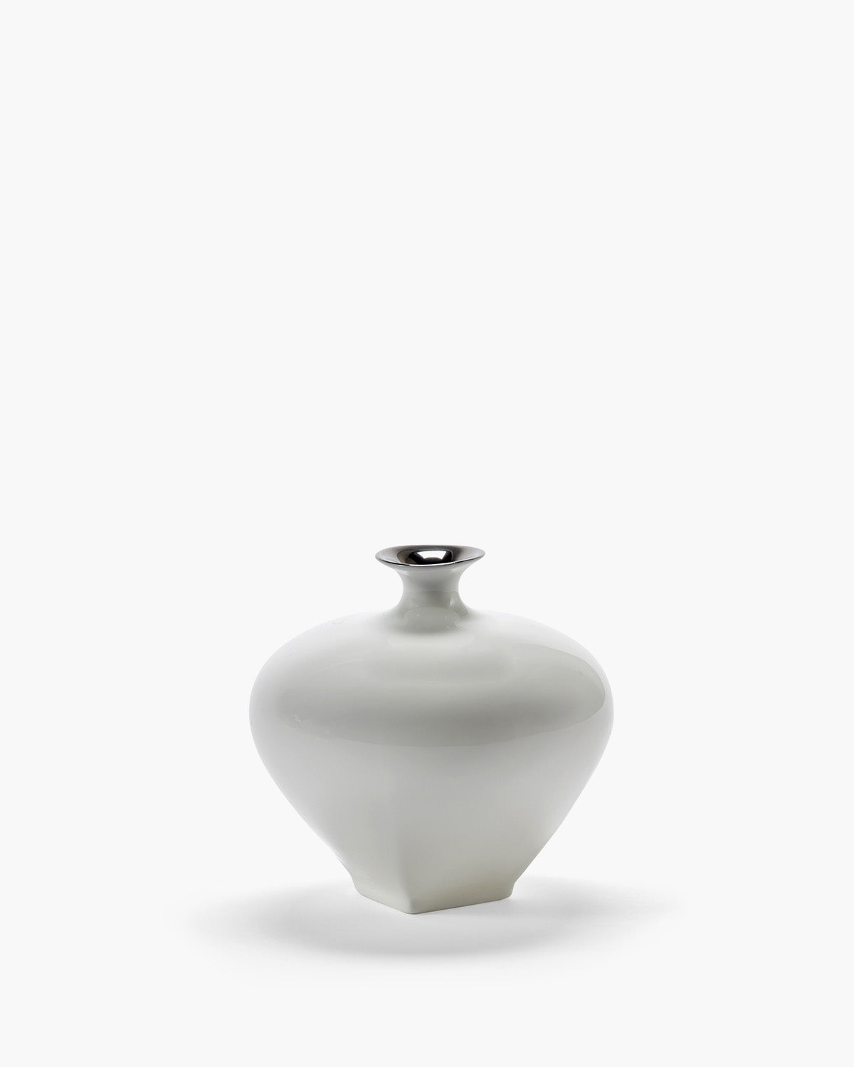 【置き目取りまわし店】 SERAX Vase 01 white - silver Josephine(セラックス)