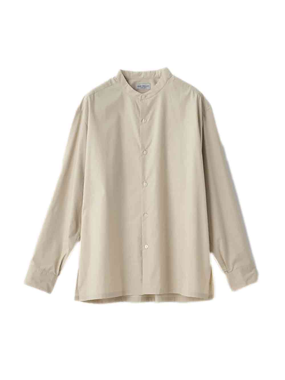 【定まり取りまわし店】JOHN SMEDLEY 綿織物地絹長袖バンドカラーシャツ FB258 (ジョンスメドレー)