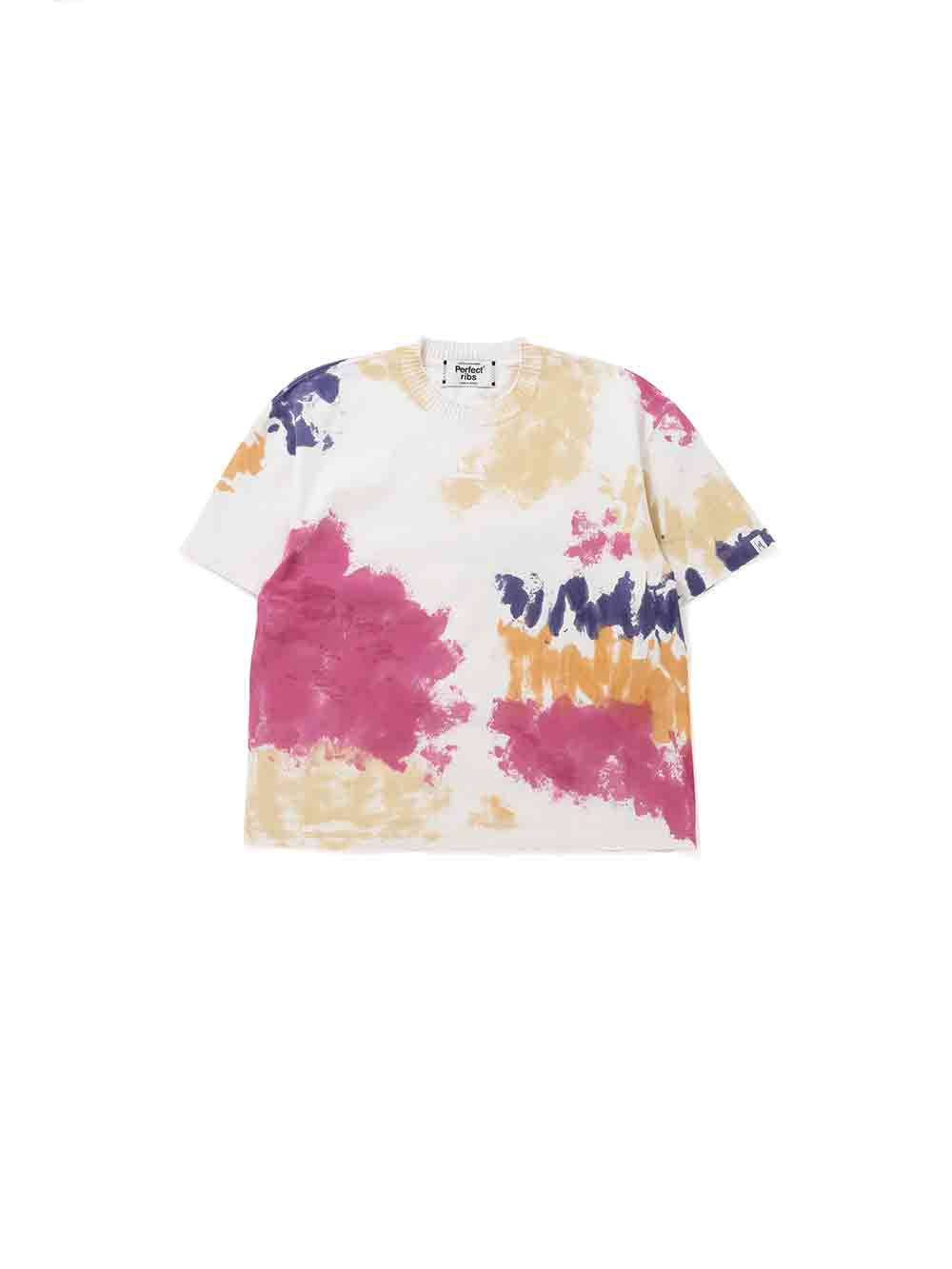 【置き目取りまわし店】Perfect ribs Basic Short Sleeve T Shirts (Tie dye) Multi (パーフェクトリブズ)