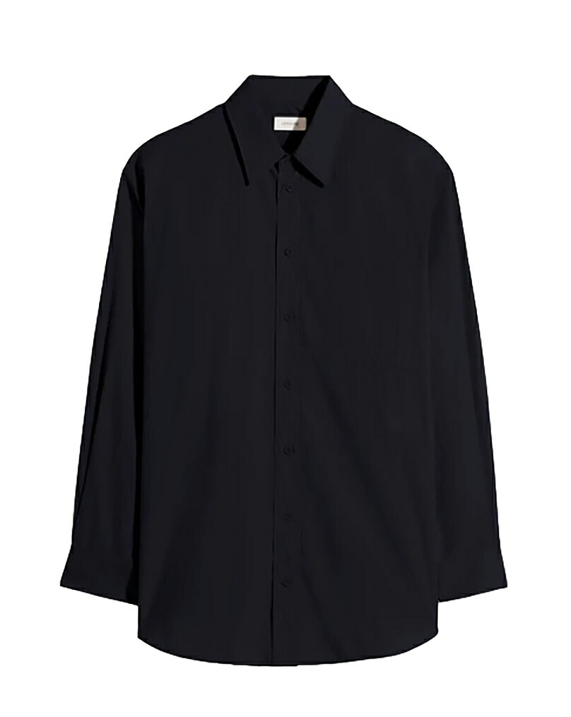 【定め事取りまわし店】LEMAIRE BOXY STWO POCKET SHIRT BLACK (ルメール)