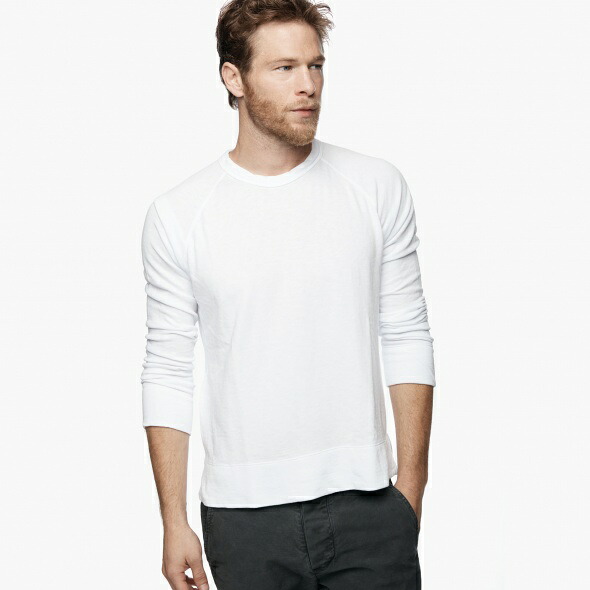 【正規取扱店】JAMES PERSE MXA3278 メンズクルーネックスエット WHITE (ジェームスパース)｜THE PARK 25,300円