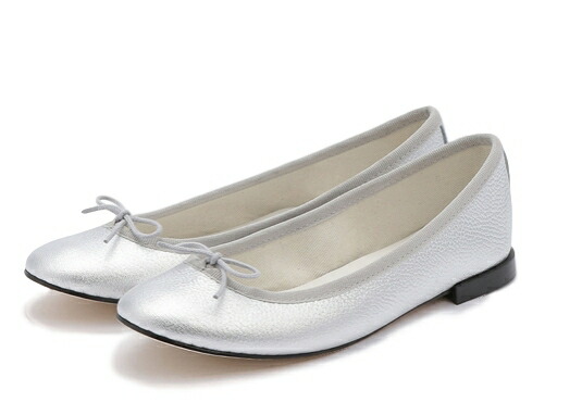 【置き目取りまわし店】repetto Ballerina Cendrillon Metallic Silver (レ愛玩動物) (真砂リオン レ愛玩動物)