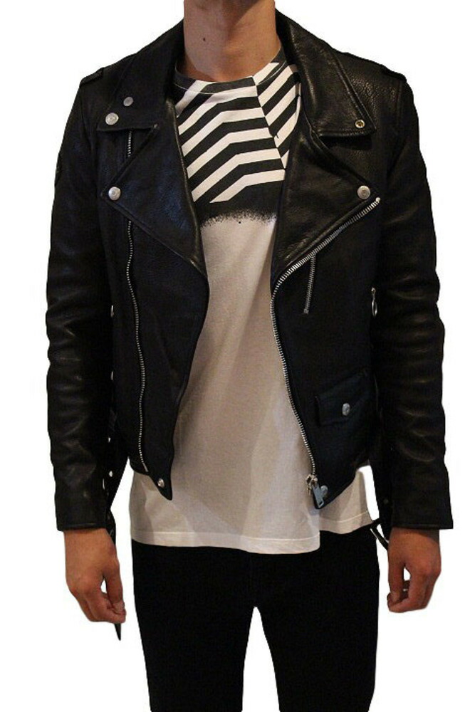GOLDEN GOOSE レザーブルゾン Golden Goose Golden Bull Leather Jacket | Neiman Marcus