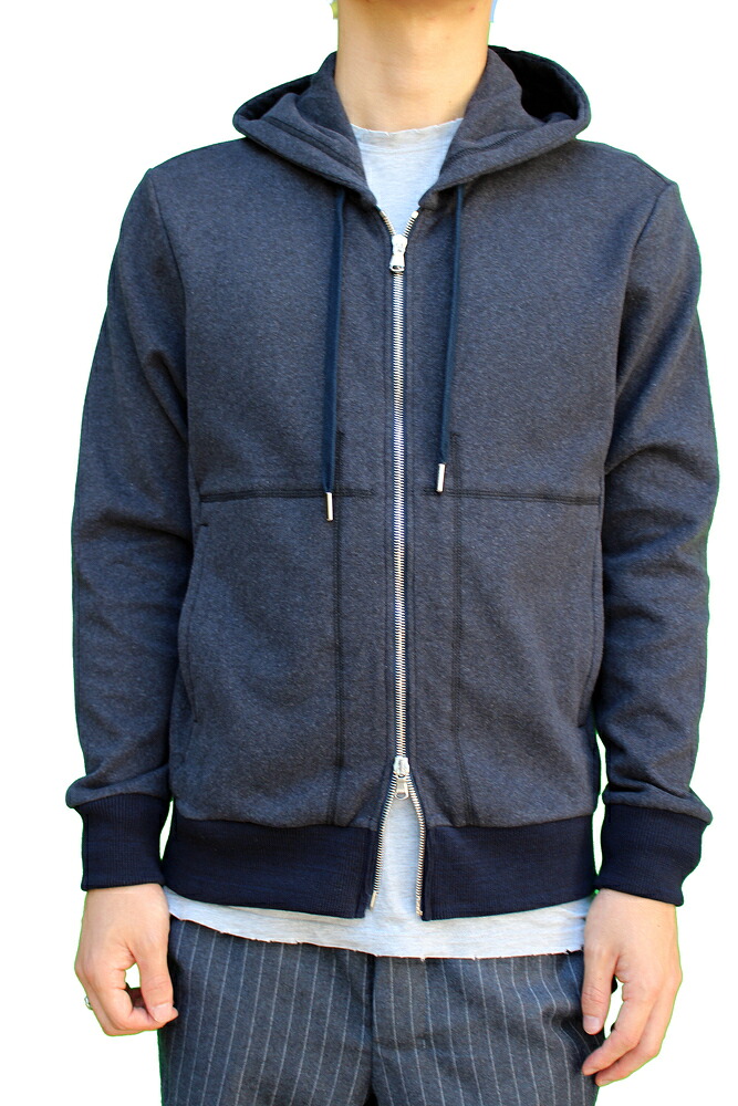 【正規取扱店】SOLIDO サイロ杢ポンチジップアップパーカー 2色(NAVY、C.GREY) (ソリード)|THE PARK