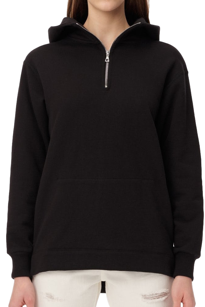 総合ランキング1位 正規取扱店 John Elliott Women S Half Zip Hooded Villain Black ジョン エリオット 豪華 トップス パーカー Www Cosmostuff Com