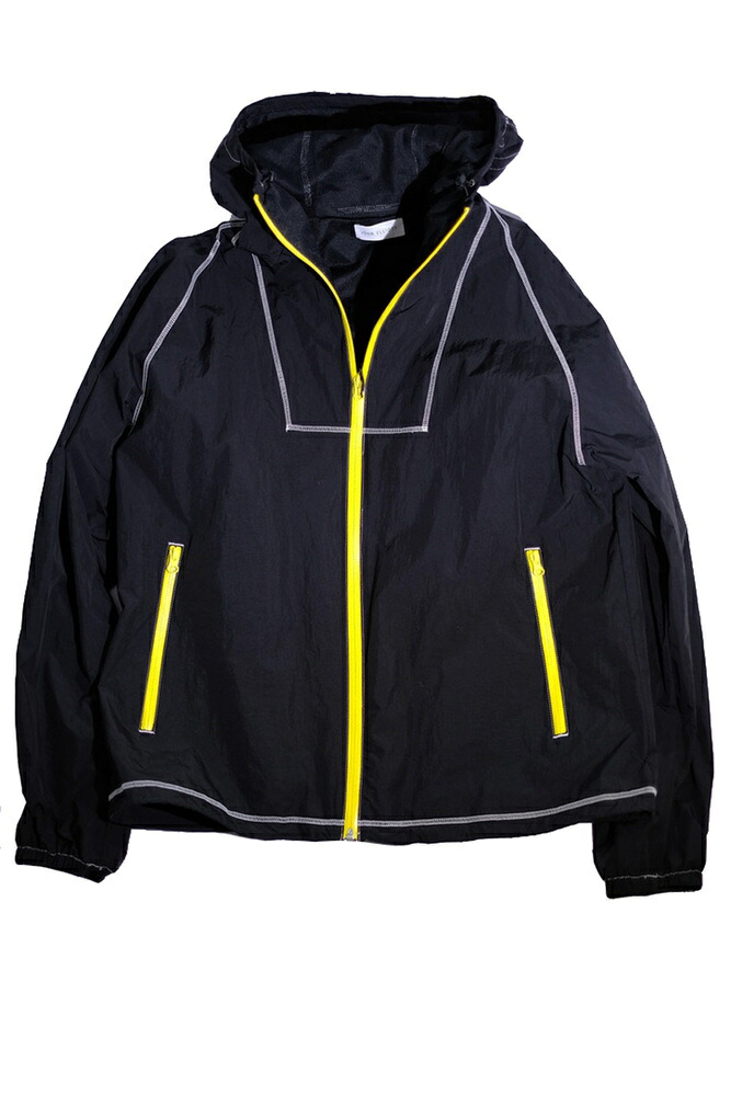 【置き目取りまわし店】JOHN ELLIOTT HIGH SHRUNK NYLON FULL ZIP BLACK (ジョンエリオット)