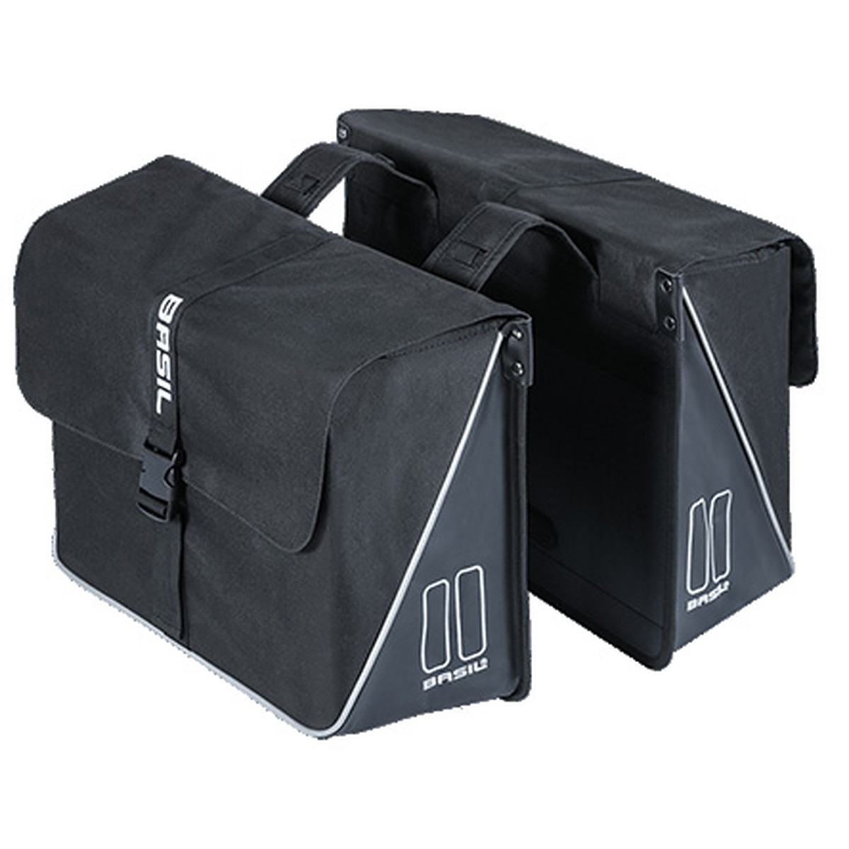 Basil バジル ゴー ダブルバッグ グレー 32l パニアバッグ