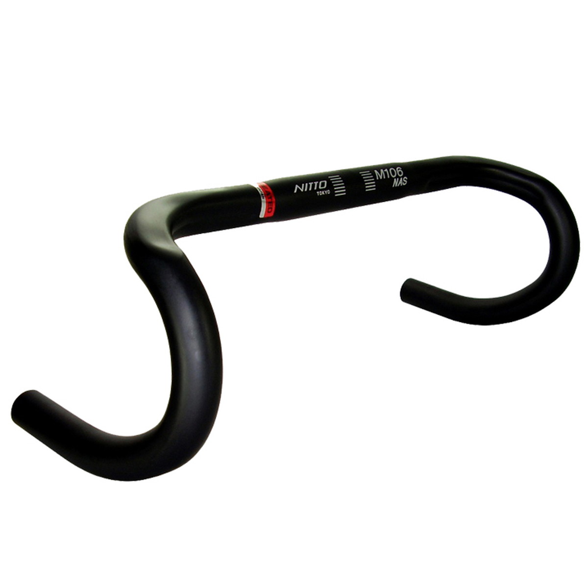 NITTO/日東 M106NAS 400mm ブラック ハンドル 自転車部品 サイクルパーツ|ザ・パワフル