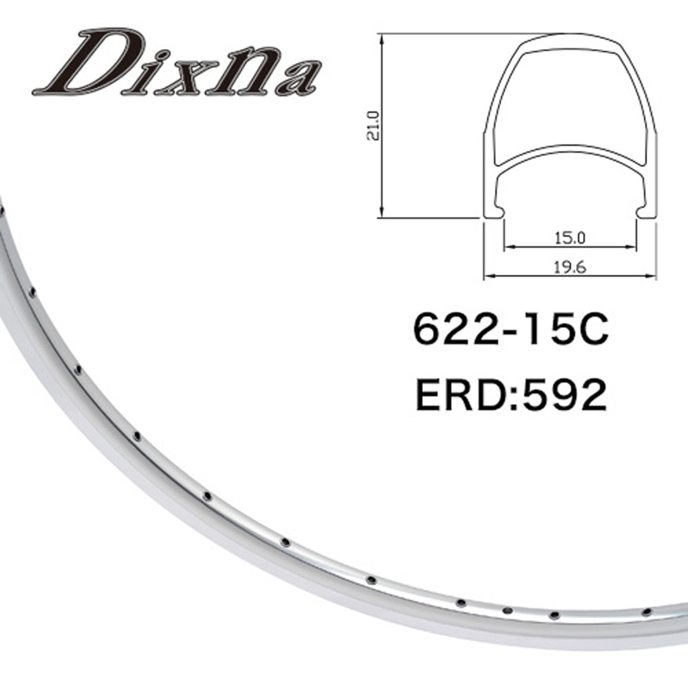 DIXNA バンテージリム 700×21c 32H 2本セット ディズナ バンテージ21 アルミリム 700C 32H | ロードバイク