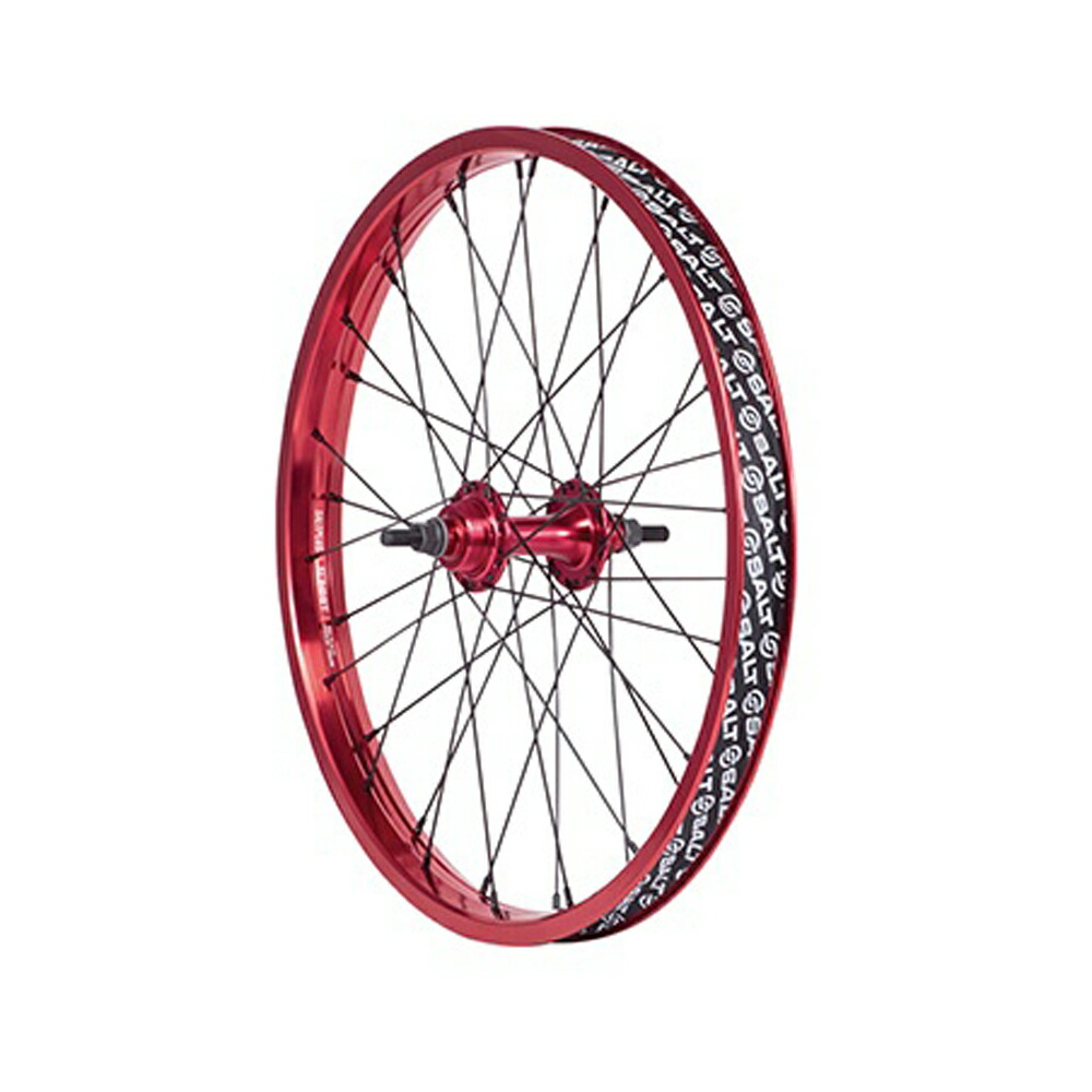 SALT エベレスト フリップフロップ リアホイール 20インチ 3/8アクスル レッド ダブルストレートウォール BMX用ホイール ソルト