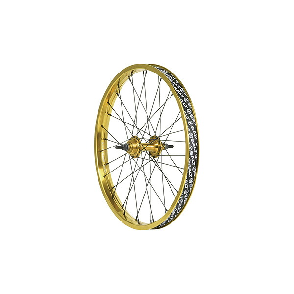 SALT エベレスト フリップフロップ リアホイール 20インチ 3/8アクスル ゴールド ダブルストレートウォール BMX用ホイール ソルト｜ザ・パワフル