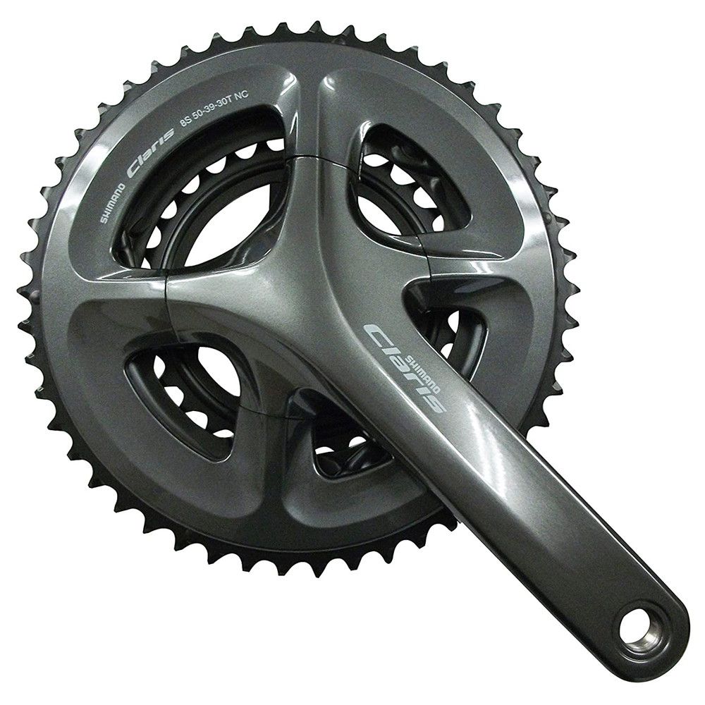 シマノ 自転車 コンポーネント クランクセット FC-R2030 50×39×30T 175mm 8S チェーンガード付き Claris クラリス