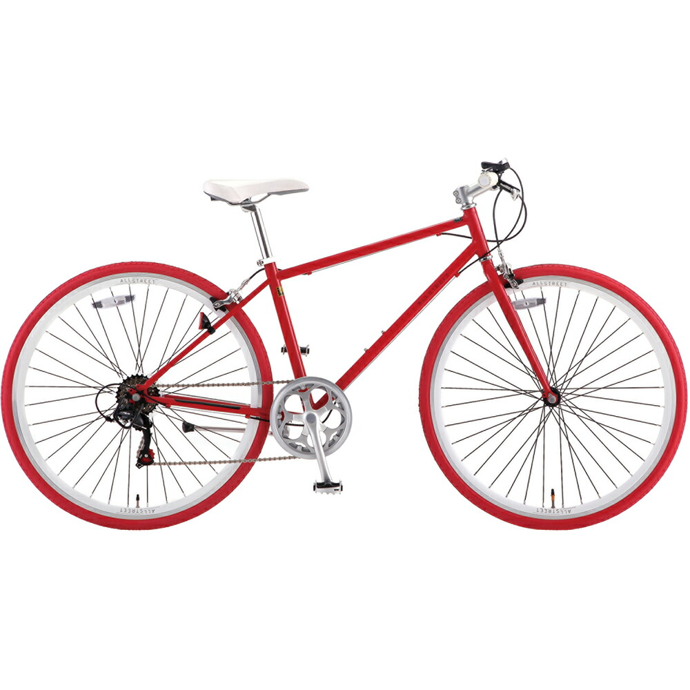 楽天市場】サカモトテクノ 700C オールストリート 外装6段変速 (レッド