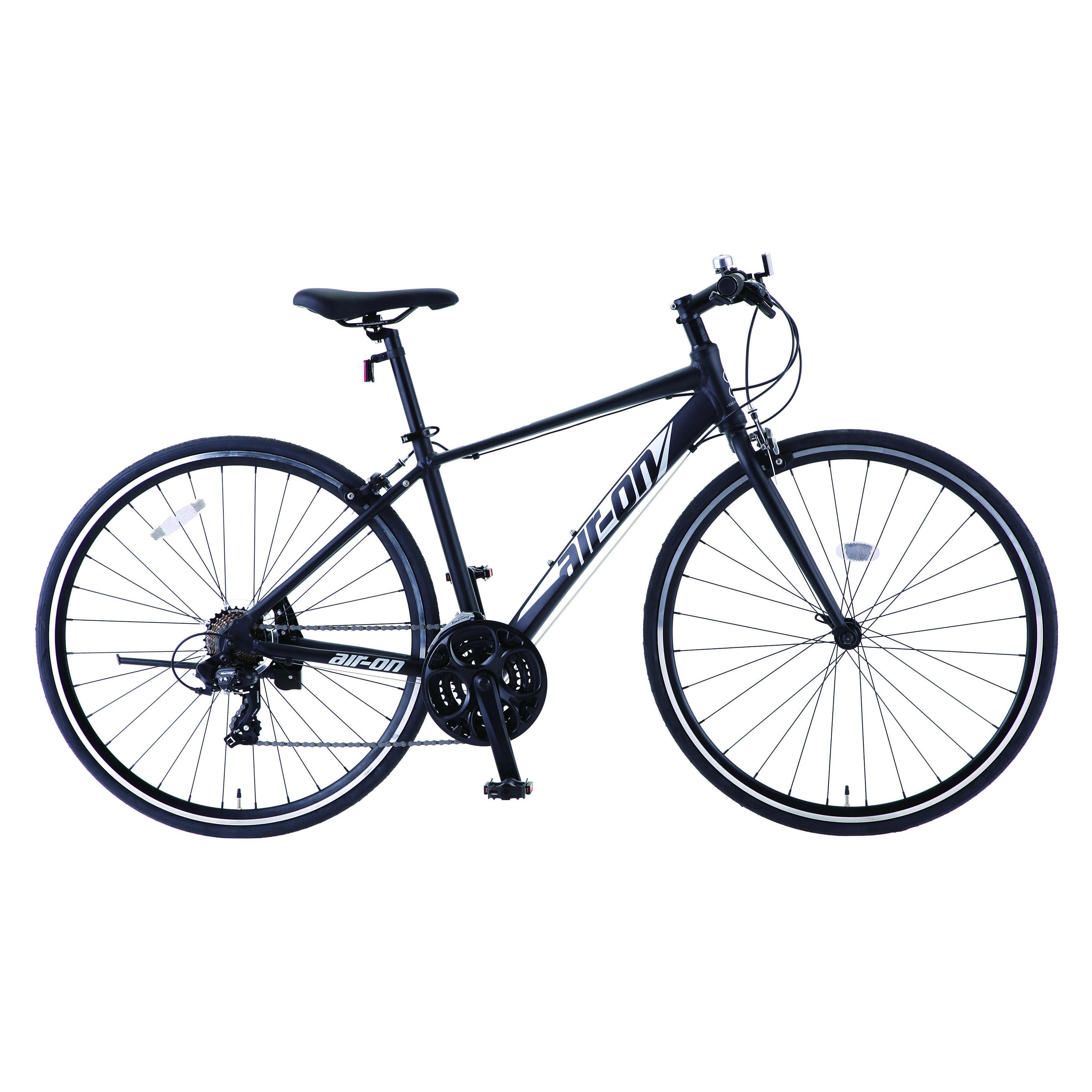 7分組 S-tech サカモトテクノ 700Cエアーオン480 マットブラック 自転車 クロスバイク