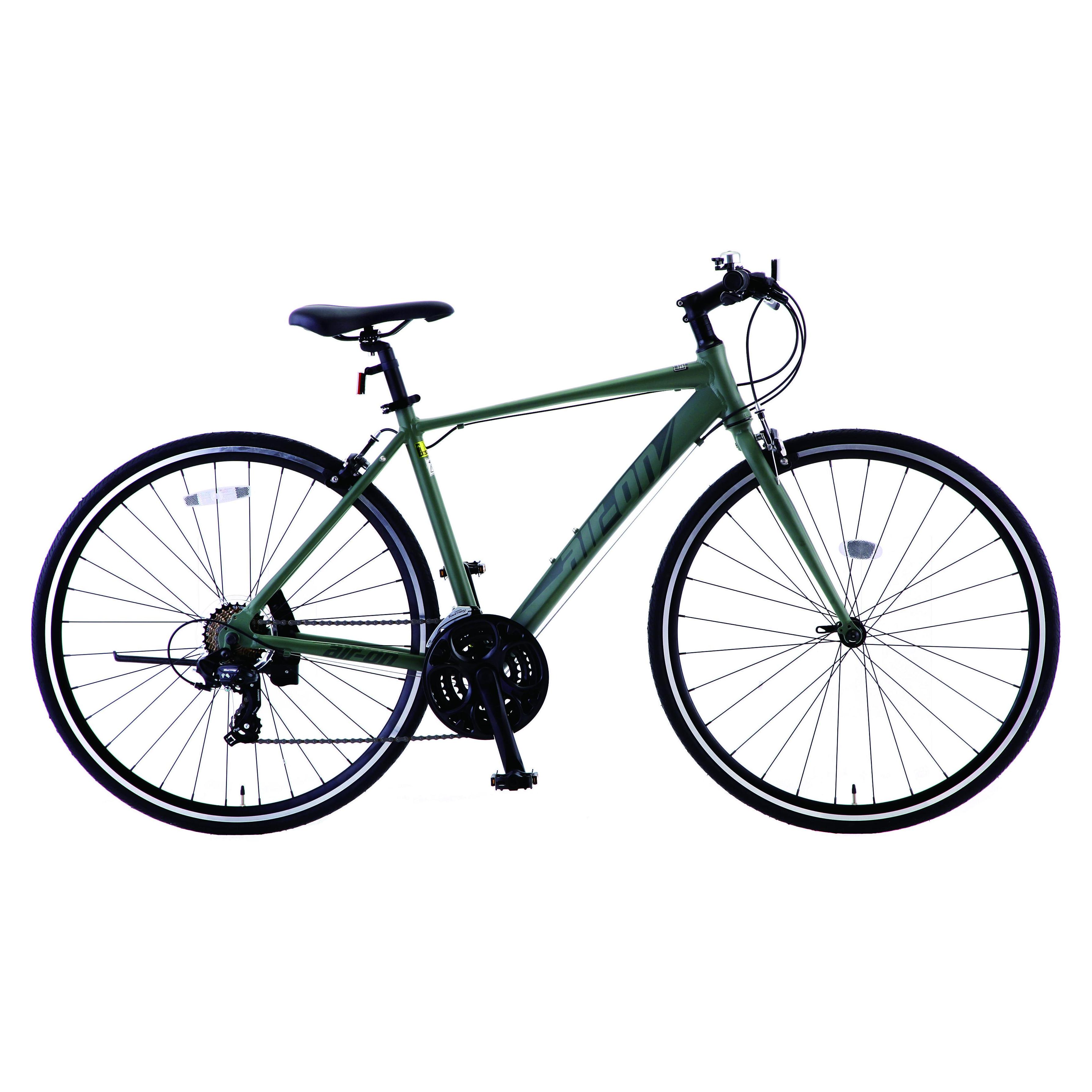 7分組 S-tech サカモトテクノ 700Cエアーオン480 マットカーキ 自転車 クロスバイク