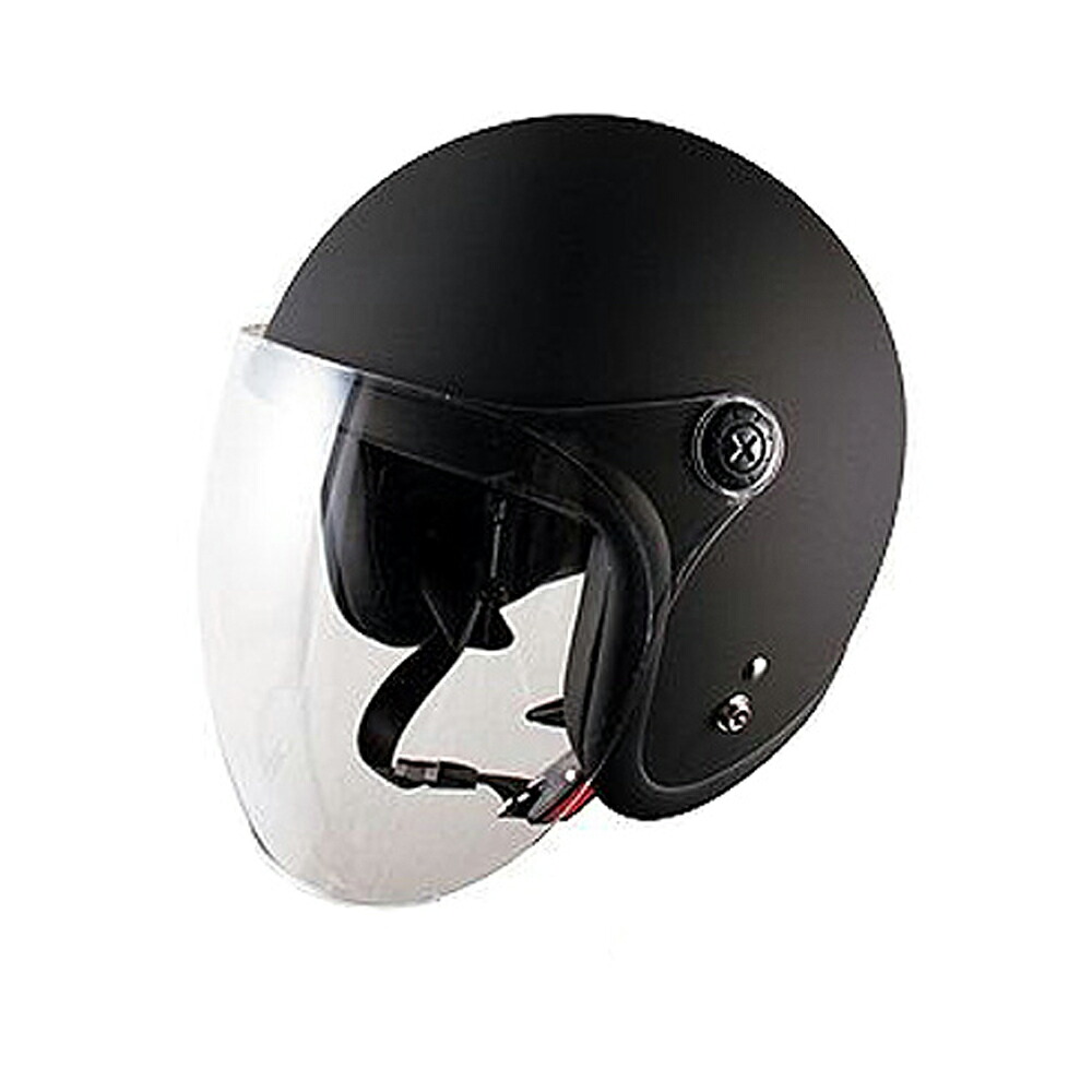 TNK工業 SPEEDPIT ジェットヘルメット JL-65SR デザインカラー マットブラック SG規格適合 バイク用品 洗える内装