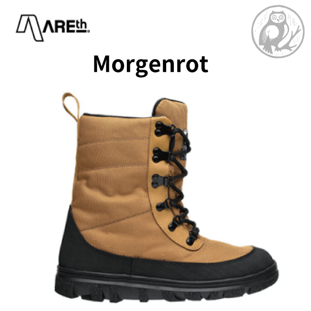 卸直営 late Areth アース メンズ 靴 Morgenrot モルゲンロート Beige Black ベージュ ブラック Winter Boots スノースケート Unisexi レース 紐靴 ユニセックス Qdtek Vn