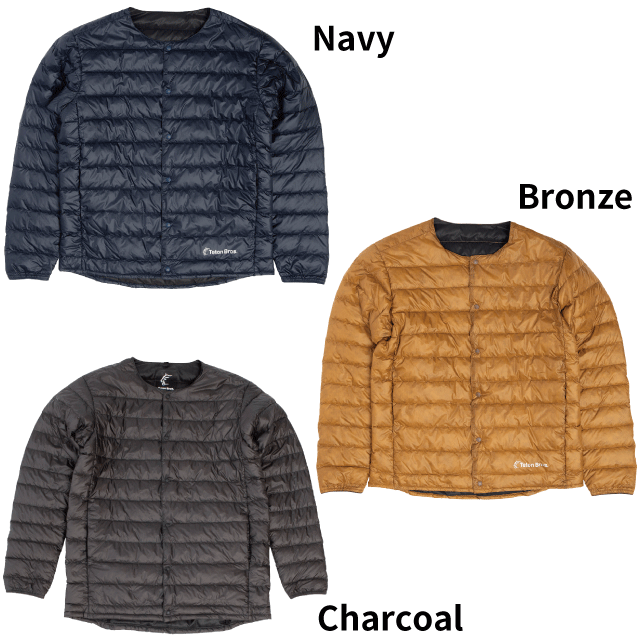 即発送可能 Tetonbros ティートンブロス Hybrid Inner Down Jacket メンズ レディース 秋冬 インナ ジャケット ダウン Bronze Navy Charcoal Xs ｓ ｍ ｌ Tb3 16m アウトレット送料無料 Www Laperodeslocaux Fr