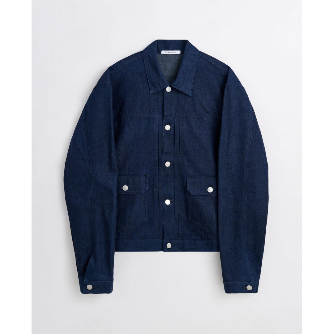＼エントリーで全品最大P19倍！4/4(土)20時～／ SUNFLOWER | サンフラワー type 2 cinch jacket - Indigo raw (5137-1) 25AW 25秋冬 ジャケット アウター デニム デニムジャケット タイプ2 オーガニックコットン