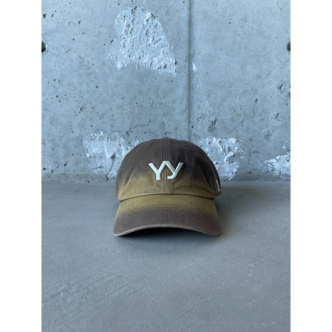 OPEN YY | オープンワイワイ YY GRADIENT BALL CAP BROWN (YY253AC002) 25AW 25秋冬 帽子 キャップ ロゴキャップ 韓国 ブランド ユニセックス