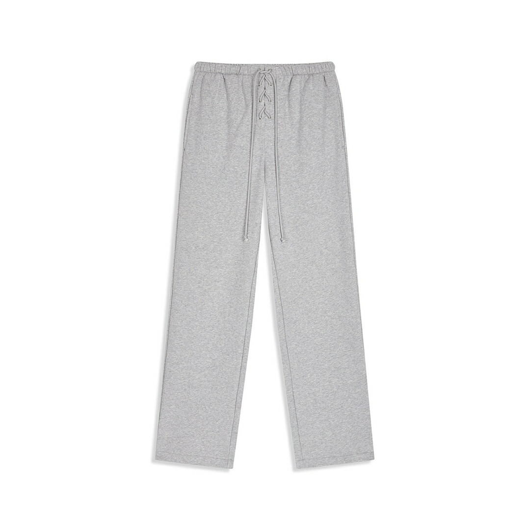 OPEN YY | オープンワイワイ LACE UP LOUNGE PANTS GREY (YY253PT008) 25AW 25秋冬 パンツ レースアップ