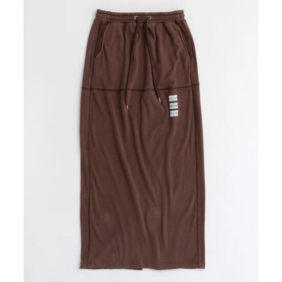 MAISON SPECIAL 【メゾンスペシャル】 DISCUS Collaboration Sweat Skirt BROWN (21242515303)24AW 24秋冬　スカート　スウェットスカート　コラボアイテム