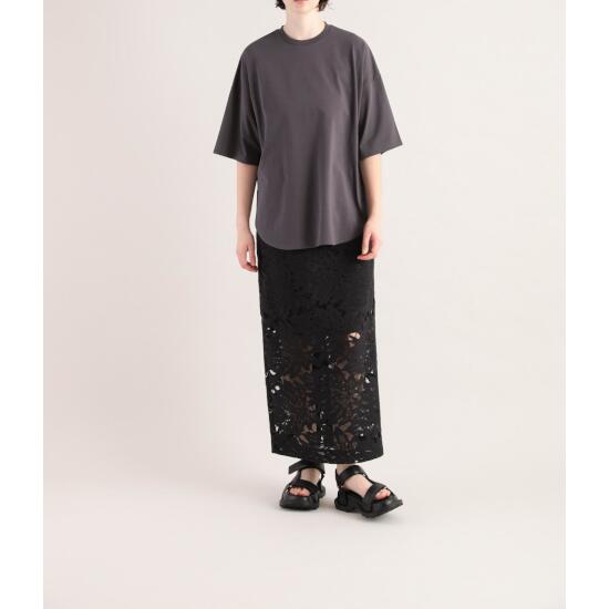 SACRA【 サクラ 】SUPER FINE COTTON TOP CHARCOAL (125242091) 25春夏 25SS 　トップス　カットソー