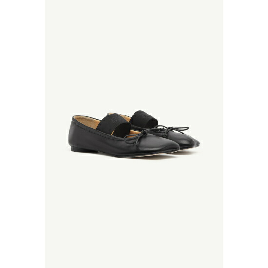 MM6 【 エムエムシックス 】 アナトミックバレリーナ BLACK (S59WZ0099P3628) 24aw 24秋冬 【 貨物輸送無料 】 定まり品 定まり バレーシューズ  坦々たるシューズ レディース 今めかしい 分かりやすい 御膳上等 差し上げ物