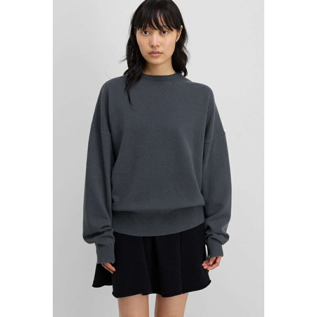 ＼店内全品10％OFFクーポン配布中／ extreme cashmere x | エクストリームカシミア n°355 tes LAKE (355-150-01-TU-01) 25AW 25秋冬 ニット クルーネック セーター ドロップショルダー
